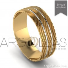 Argolla Clásica Oro 14K 6mm  (Oro Amarillo, Oro Blanco, Oro Rosa y Combinaciones) MOD: 301-6
